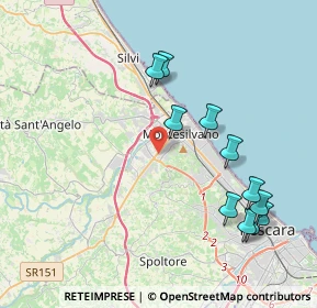 Mappa Via Migliorino di Pietro, 65015 Montesilvano PE, Italia (4.51091)