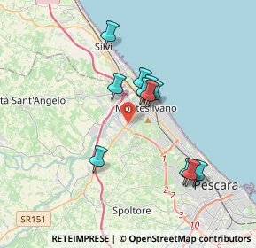 Mappa Via Migliorino di Pietro, 65015 Montesilvano PE, Italia (3.20545)