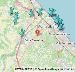 Mappa Via Migliorino di Pietro, 65015 Montesilvano PE, Italia (2.51125)