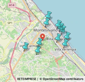 Mappa Via Fonte Romana, 65015 Montesilvano PE, Italia (1.71455)