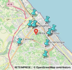 Mappa Via Fonte Romana, 65015 Montesilvano PE, Italia (1.63091)