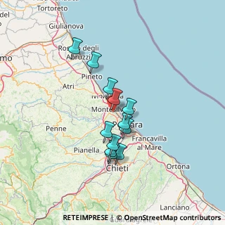 Mappa Via Fonte Romana, 65015 Montesilvano PE, Italia (11.43167)