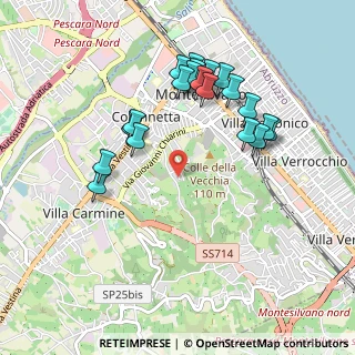 Mappa Via Fonte Romana, 65015 Montesilvano PE, Italia (0.9995)