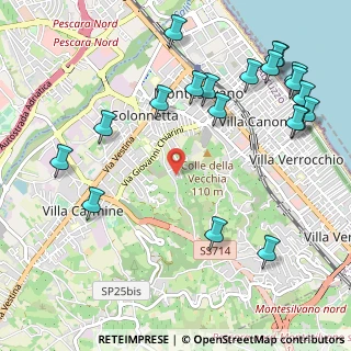 Mappa Via Fonte Romana, 65015 Montesilvano PE, Italia (1.415)
