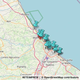 Mappa Via Fonte Romana, 65015 Montesilvano PE, Italia (5.35357)