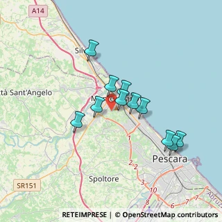 Mappa Via Fonte Romana, 65015 Montesilvano PE, Italia (3.08182)
