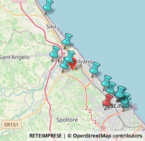 Mappa Via Fonte Romana, 65015 Montesilvano PE, Italia (4.57286)