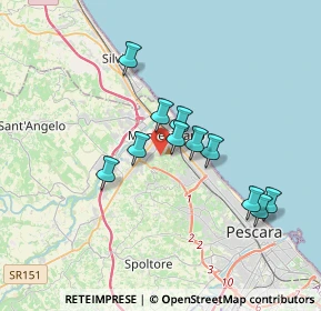 Mappa Via Fonte Romana, 65015 Montesilvano PE, Italia (3.08182)