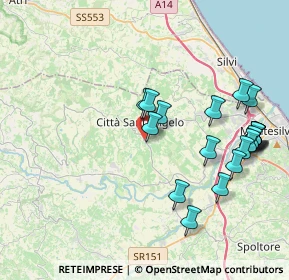 Mappa SP11, 65013 Città Sant'Angelo PE, Italia (4.492)