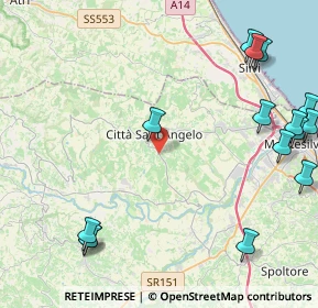 Mappa SP11, 65013 Città Sant'Angelo PE, Italia (6.67778)