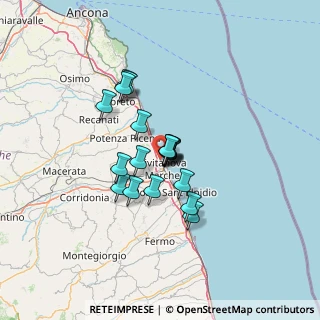 Mappa Via Antonio da Noli, 62012 Civitanova Marche MC, Italia (9.35316)