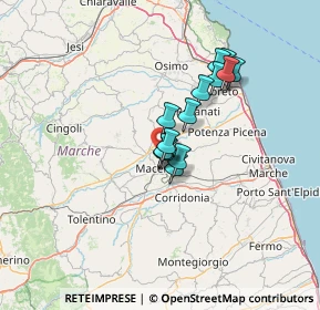 Mappa Contrada Montanello, 62100 Macerata MC, Italia (9.46857)