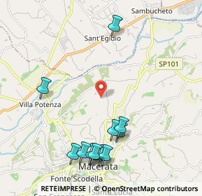 Mappa Contrada Montanello, 62100 Macerata MC, Italia (2.46833)