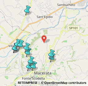 Mappa Contrada Montanello, 62100 Macerata MC, Italia (2.45417)