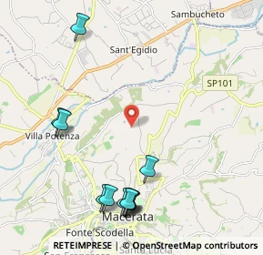 Mappa Contrada Montanello, 62100 Macerata MC, Italia (2.61909)