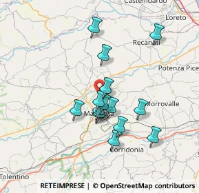 Mappa Contrada Montanello, 62100 Macerata MC, Italia (6.052)