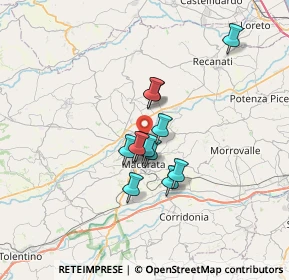 Mappa Contrada Montanello, 62100 Macerata MC, Italia (4.7925)