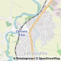 Map Cerreto d'Esi