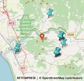 Mappa Via dei Tre Comuni, 56040 Montescudaio PI, Italia (4.20455)