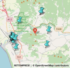 Mappa Via dei Tre Comuni, 56040 Montescudaio PI, Italia (5.3125)