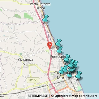 Mappa Strada Monte Troino, 62012 Civitanova Marche MC, Italia (2.57111)
