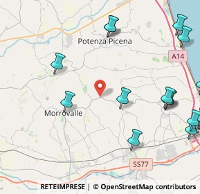 Mappa Contrada Crocette, 62010 Montecosaro MC, Italia (6.519)