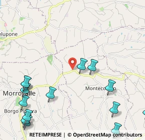 Mappa Contrada Crocette, 62010 Montecosaro MC, Italia (3.15429)