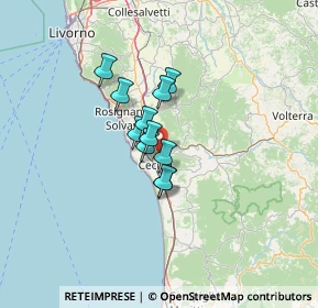 Mappa SS 1, 57023 Cecina LI, Italia (8.02818)