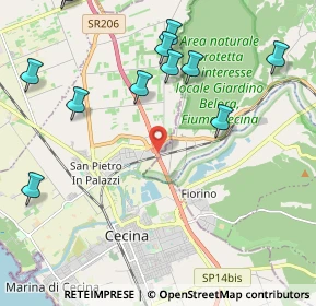 Mappa SS 1, 57023 Cecina LI, Italia (2.755)
