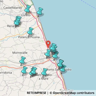 Mappa Via delle Fosse, 62012 Civitanova Marche MC, Italia (9.923)