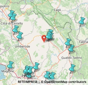 Mappa SP206, 06024 Gubbio PG, Italia (23.1175)