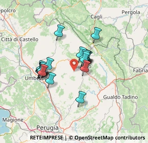 Mappa SP206, 06024 Gubbio PG, Italia (10.76)