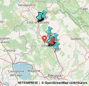 Mappa Via Giacomo Giunti, 06019 Umbertide PG, Italia (9.2705)
