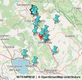 Mappa Via Giacomo Giunti, 06019 Umbertide PG, Italia (15.1325)