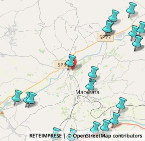 Mappa Via Federico II, 62100 Macerata MC, Italia (6.444)