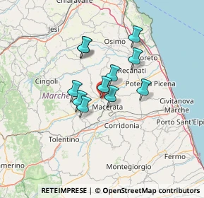 Mappa Via Federico II, 62100 Macerata MC, Italia (9.83)