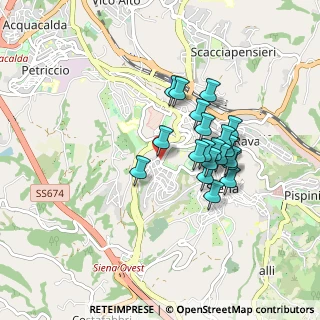Mappa Via Monte Santo, 53100 Siena SI, Italia (0.7365)
