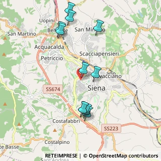 Mappa Via Monte Santo, 53100 Siena SI, Italia (2.16182)
