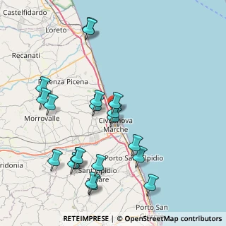Mappa Concessione 34, 62012 Civitanova Marche MC, Italia (9.231)