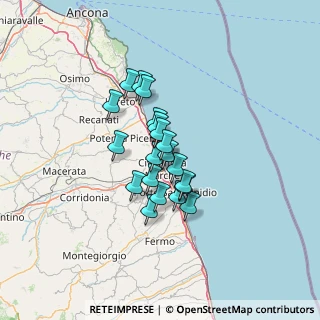 Mappa Concessione 34, 62012 Civitanova Marche MC, Italia (9.264)