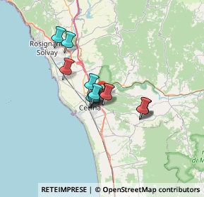 Mappa SP dei Tre Comuni, 56040 Cecina LI (4.54786)
