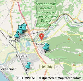 Mappa SP dei Tre Comuni, 56040 Cecina LI (2.11091)