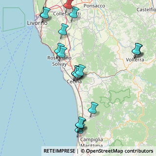Mappa SP dei Tre Comuni, 56040 Cecina LI (18.608)
