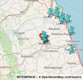 Mappa Via del Fiume, 62100 Macerata MC, Italia (14.91417)