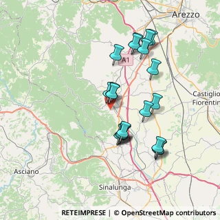 Mappa Via Giuliana Ciuffoni Stanghini, 52048 Monte San Savino AR, Italia (7.1505)