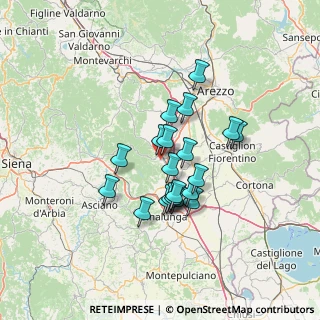 Mappa Via Giuliana Ciuffoni Stanghini, 52048 Monte San Savino AR, Italia (10.889)