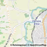 Karte Cerreto d'Esi