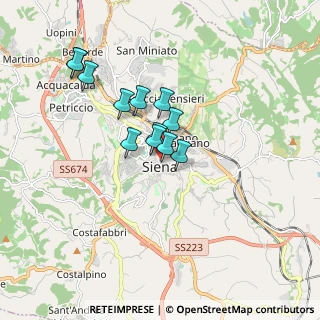 Mappa Vicolo del Viscione, 53100 Siena SI, Italia (1.35667)