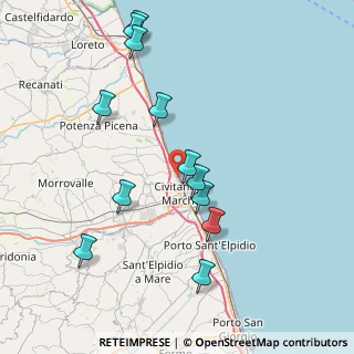 Mappa Via Vivaldi, 62012 Civitanova Marche MC, Italia (8.59833)