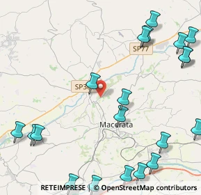 Mappa Via Eugenio Niccolai, 62100 Macerata MC, Italia (6.279)